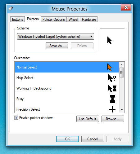 Windows Vista Mouse Pointers
