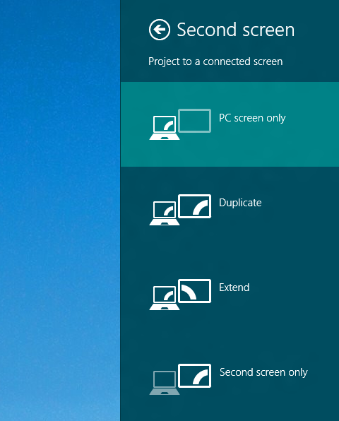 Connect External Monitor or Projector to your Windows 8 Computer