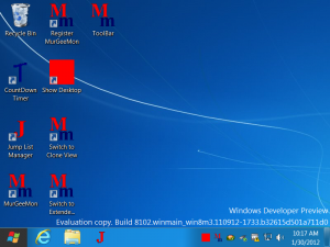 Desktop of Windows 8