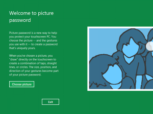 New Login option in Windows 8 using Picture Password