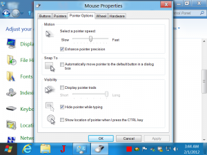 Control Mouse Cursor Type, appearance and other parameters on Windows 8