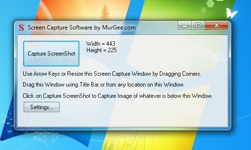 Capture screenshot on Windows 8, Windows 7 using Screen Capture Software