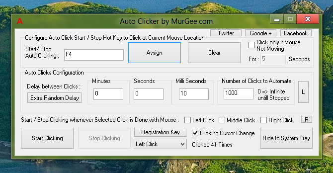 Simple Mouse Automation Software for Windows 8