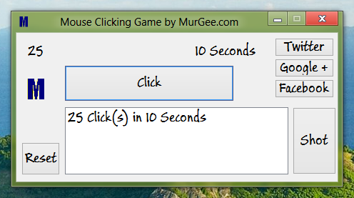 Free Mouse Clicking Game for Windows Computers