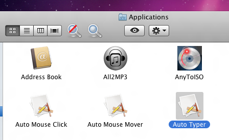Mac Auto Typer in Applications