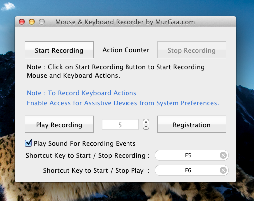 Record and Play Mouse Clicks and Keystrokes on Apple Mac OS X